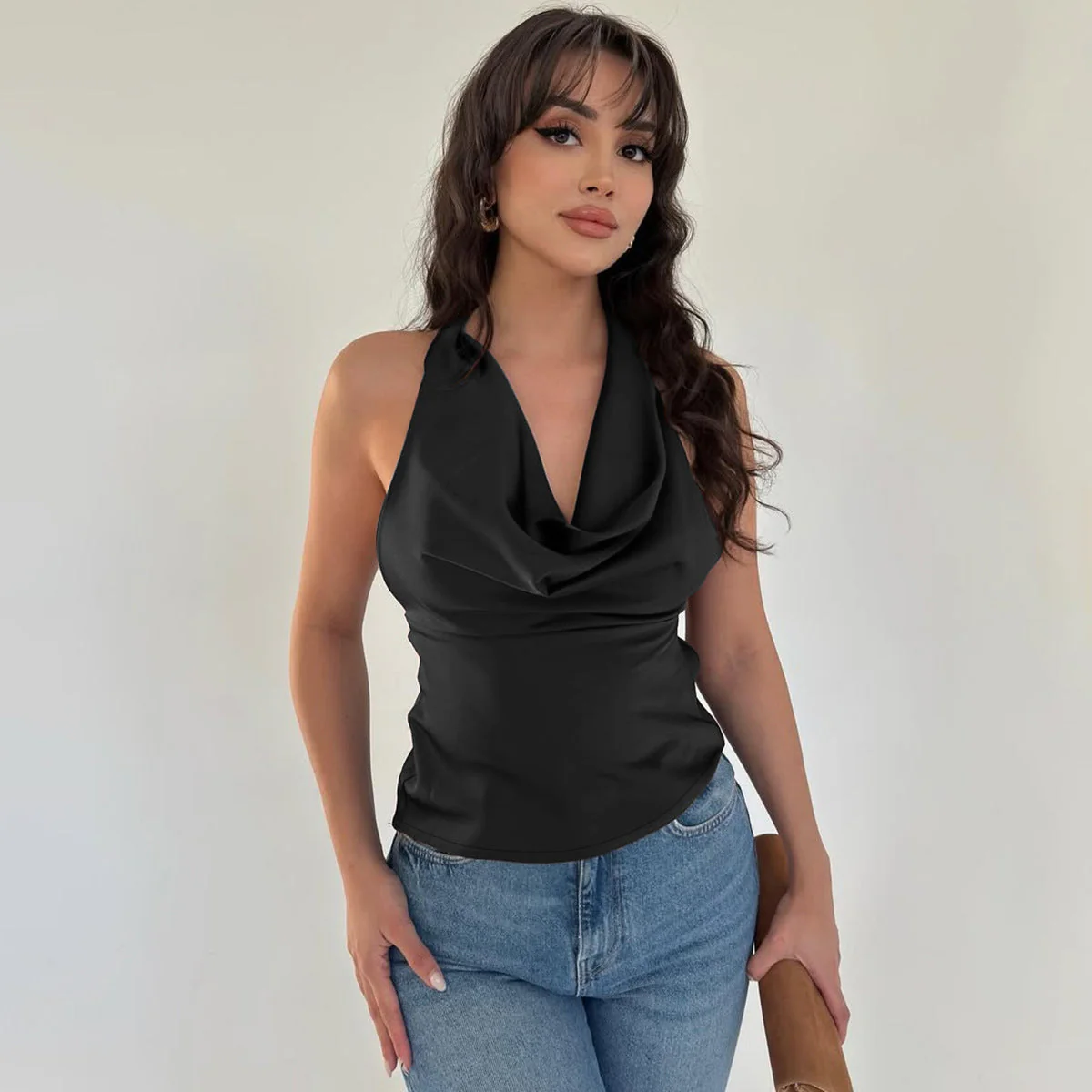 Ophelie | Neckholder-Top mit drapiertem Ausschnitt - Image 5