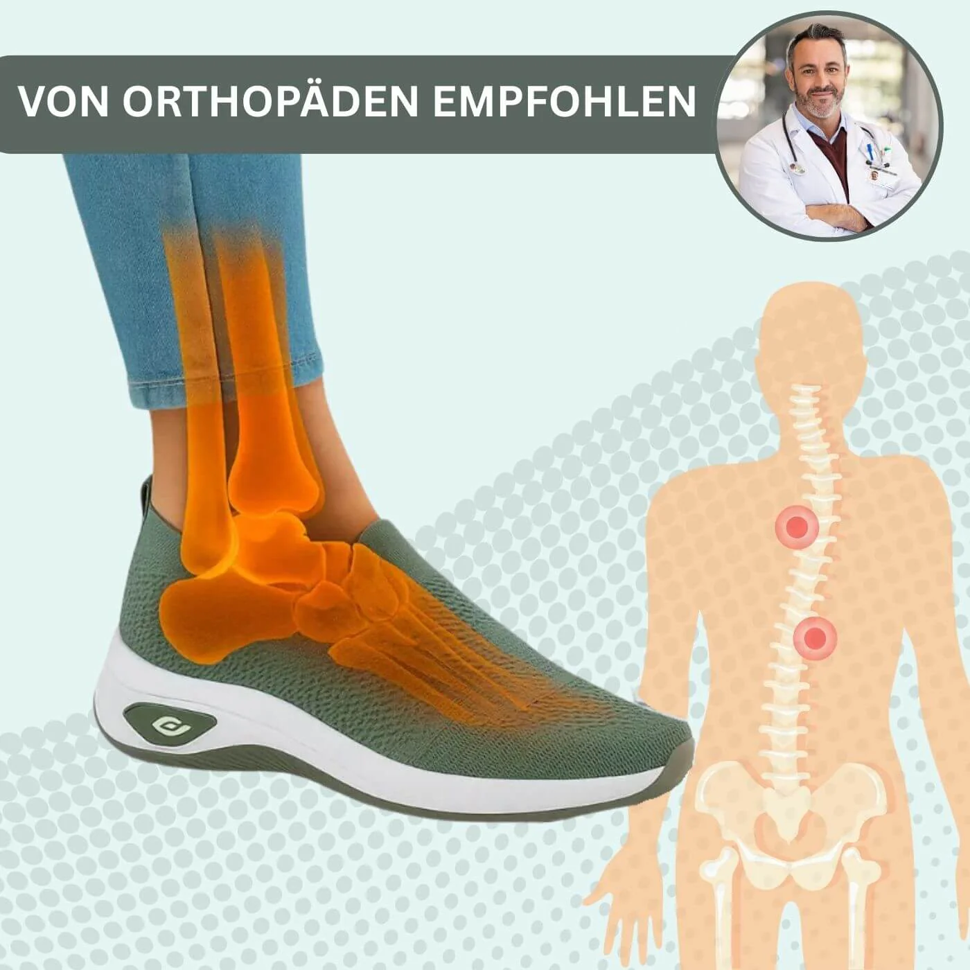 OrthoFit – Atmungsaktive Orthopädische Komfortsneaker (1+1 GRATIS) - Image 4
