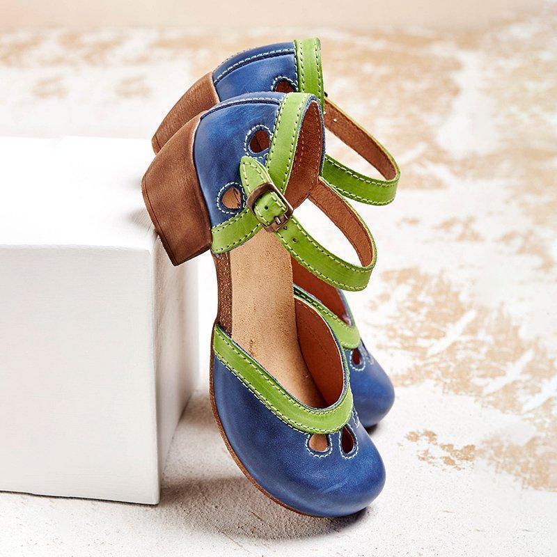 Orthopädische flache Damensandalen mit niedrigem Absatz für optimalen Komfort - Image 5