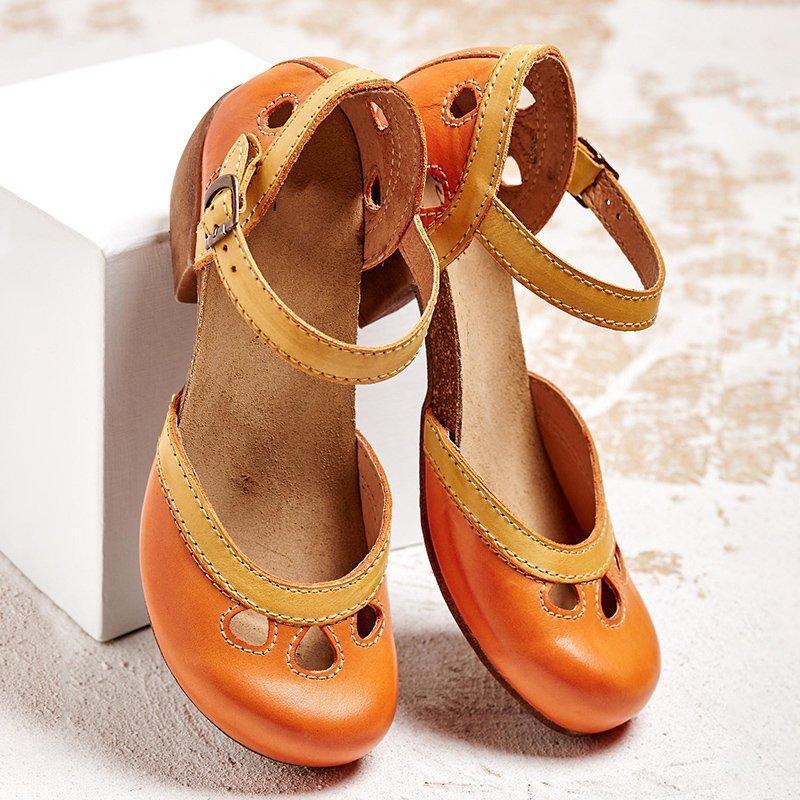 Orthopädische flache Damensandalen mit niedrigem Absatz für optimalen Komfort - Image 6