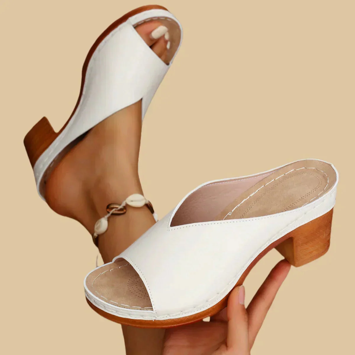Orthopädische Sandalen Damen mit Dickem Absatz – Stilvolle Sommerschuhe für Komfort und Eleganz - Image 3