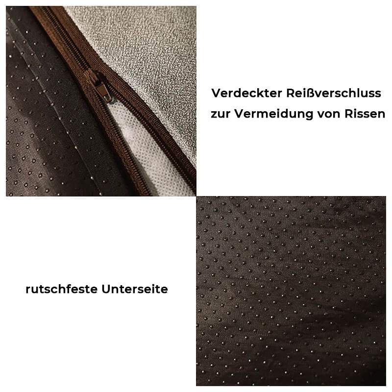 Orthopädisches Hundebett groß & dick – mit Nackenstütze, abnehmbarem waschbarem Bezug, ideal für große Hunde - Image 7