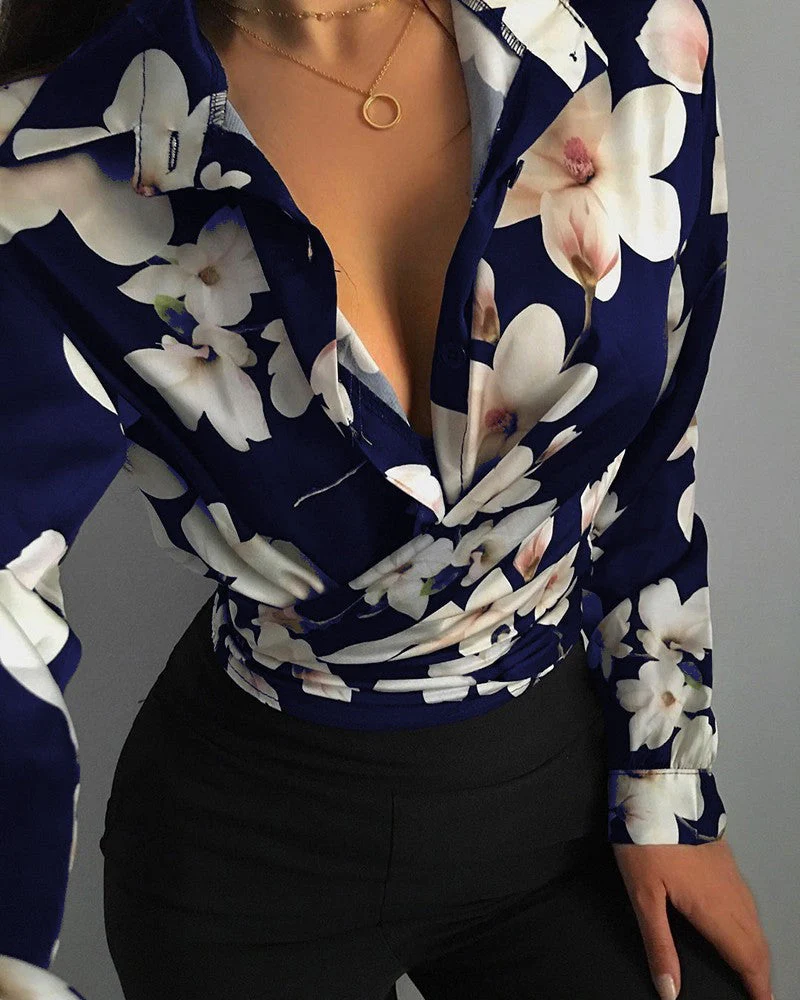 Ottilie - Bedruckte Bluse für Damen - Image 3