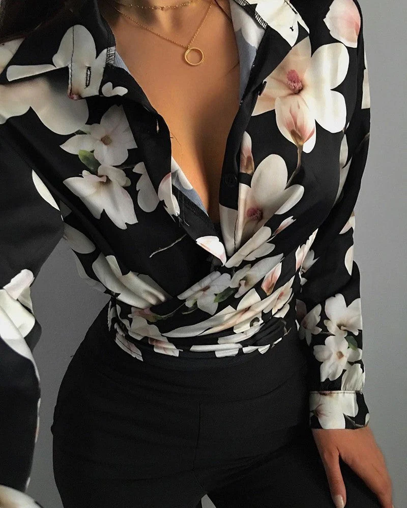 Ottilie - Bedruckte Bluse für Damen - Image 4