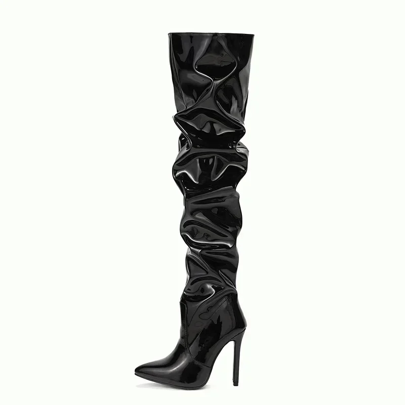 Overknee-Stiefel für Damen | Stilettoabsatz mit Spitze Zehenpartie - Image 5