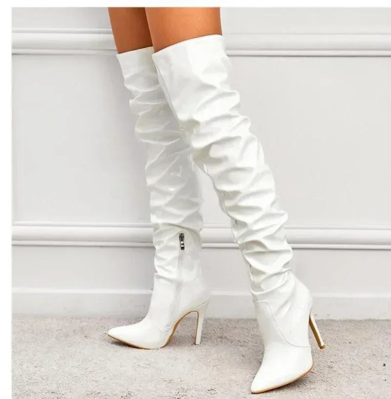 Overknee-Stiefel für Damen | Stilettoabsatz mit Spitze Zehenpartie - Image 6