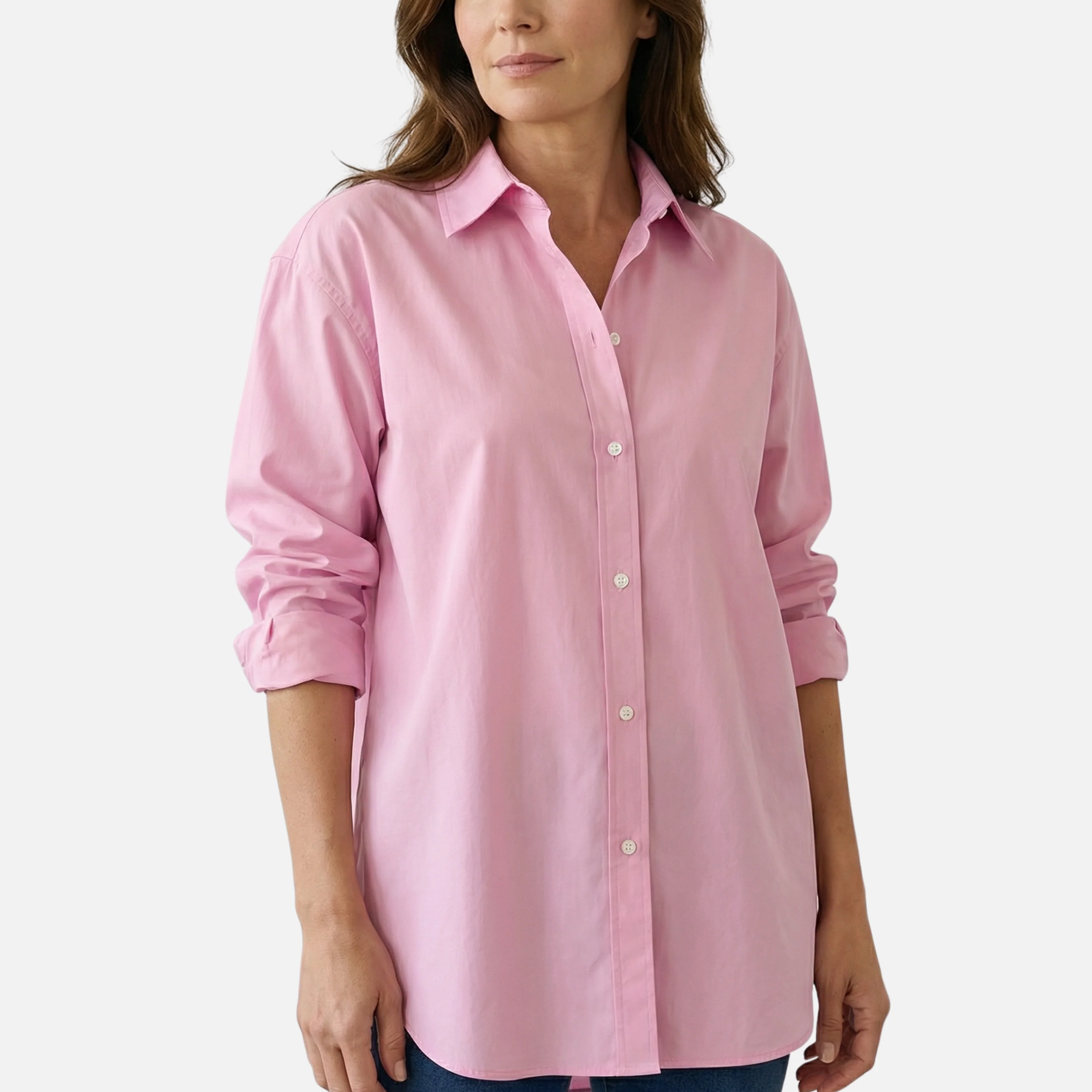 Yvonne | Damen Oversize Baumwollbluse Lockere Passform – Oversize Bluse Sommer - Image 3