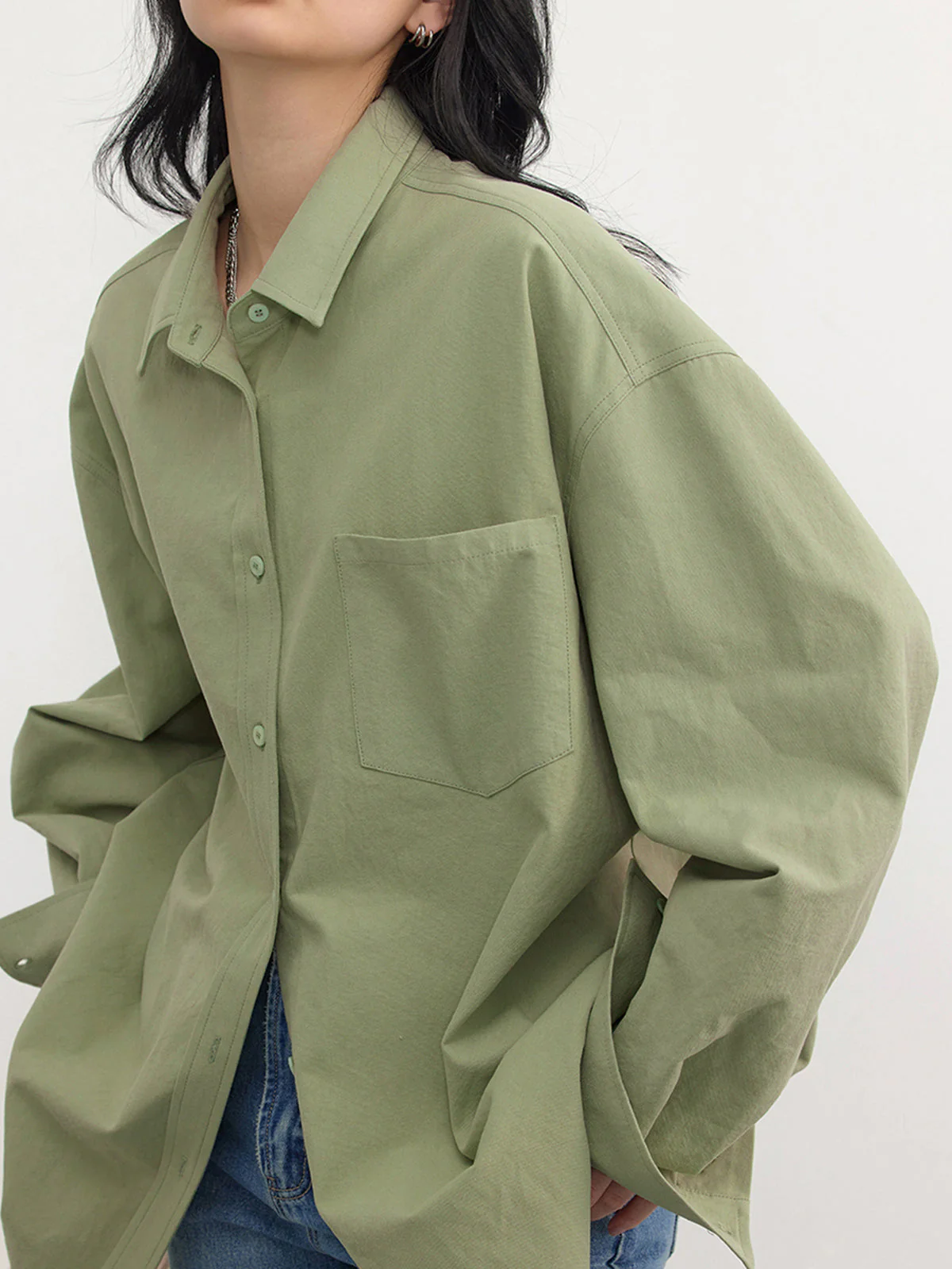 Oversized Damen Bluse in Altrosa – Locker, Elegant & Vielseitig - Image 4