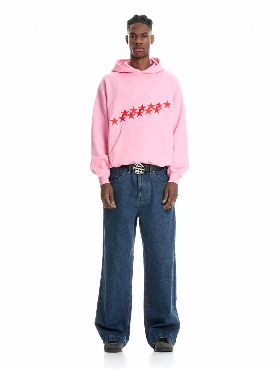 Oversized Damen Hoodie mit Sternen-Print - Streetwear - Image 3