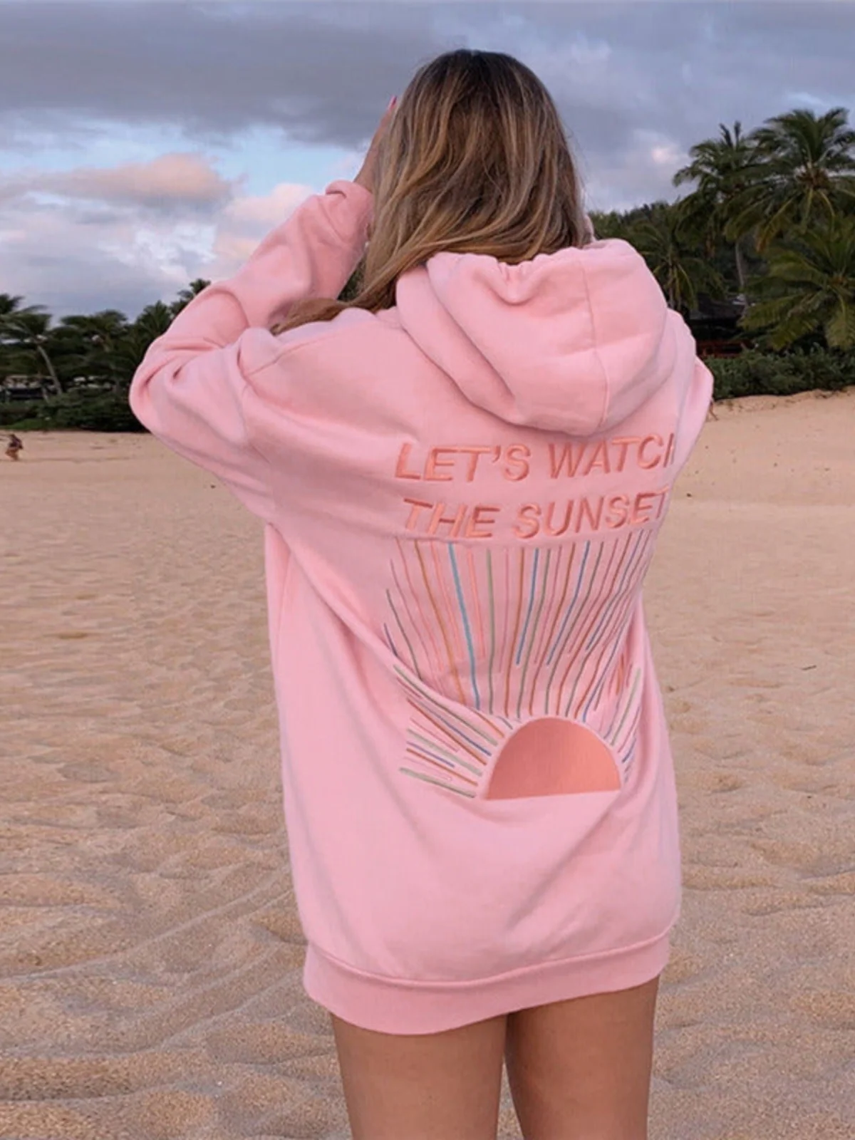 Oversized Hoodie mit Sunset-Print – Lässig, Cozy & Sommer-ready - Image 5