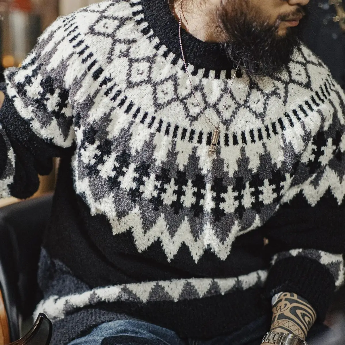 Owen | Vintage Icelandic Sweater - Image 2