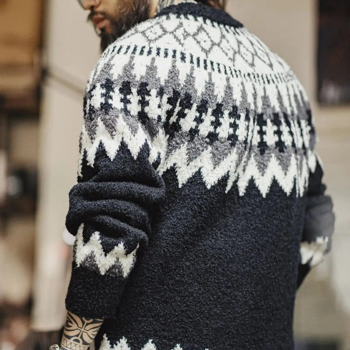 Owen | Vintage Icelandic Sweater - Image 3