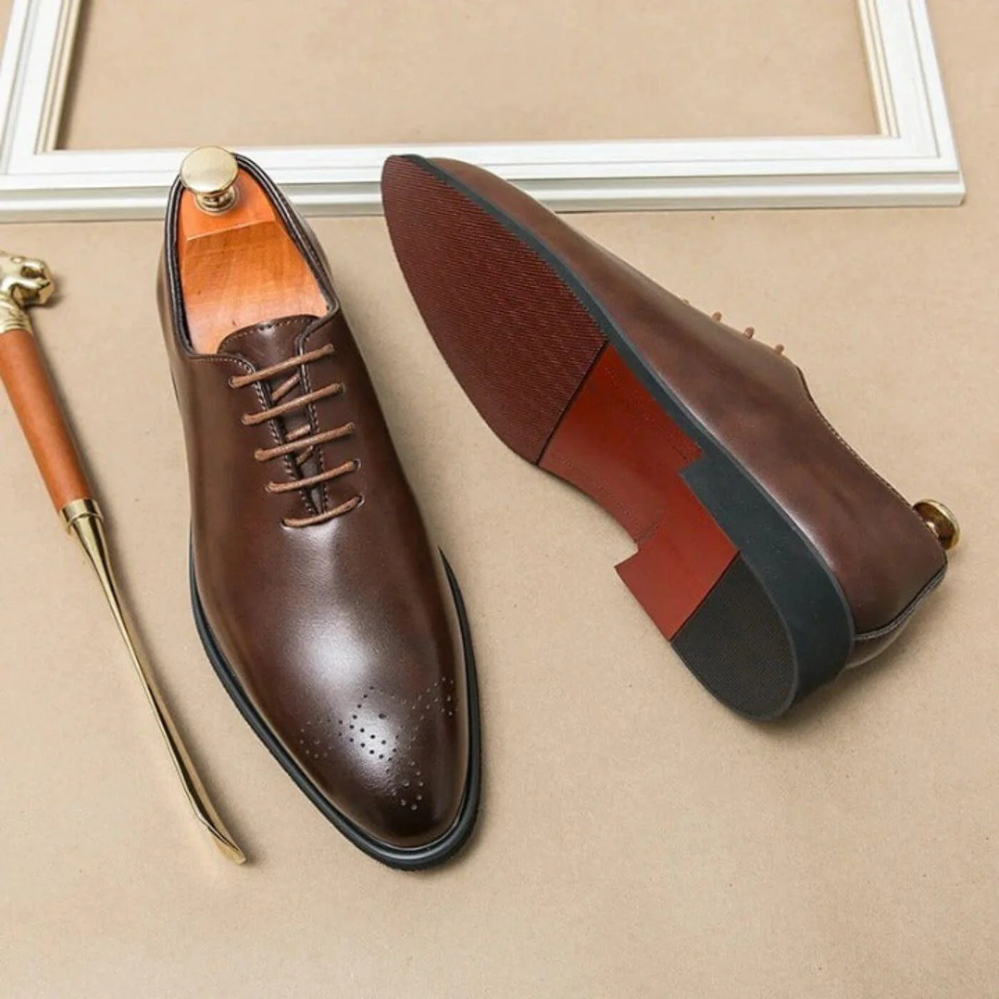 Oxfords – Luxuriöse Handgefertigte Lederschuhe - Image 2