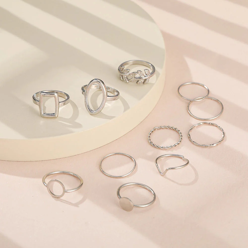 Pack 11 Ringe aus Silber - Image 5