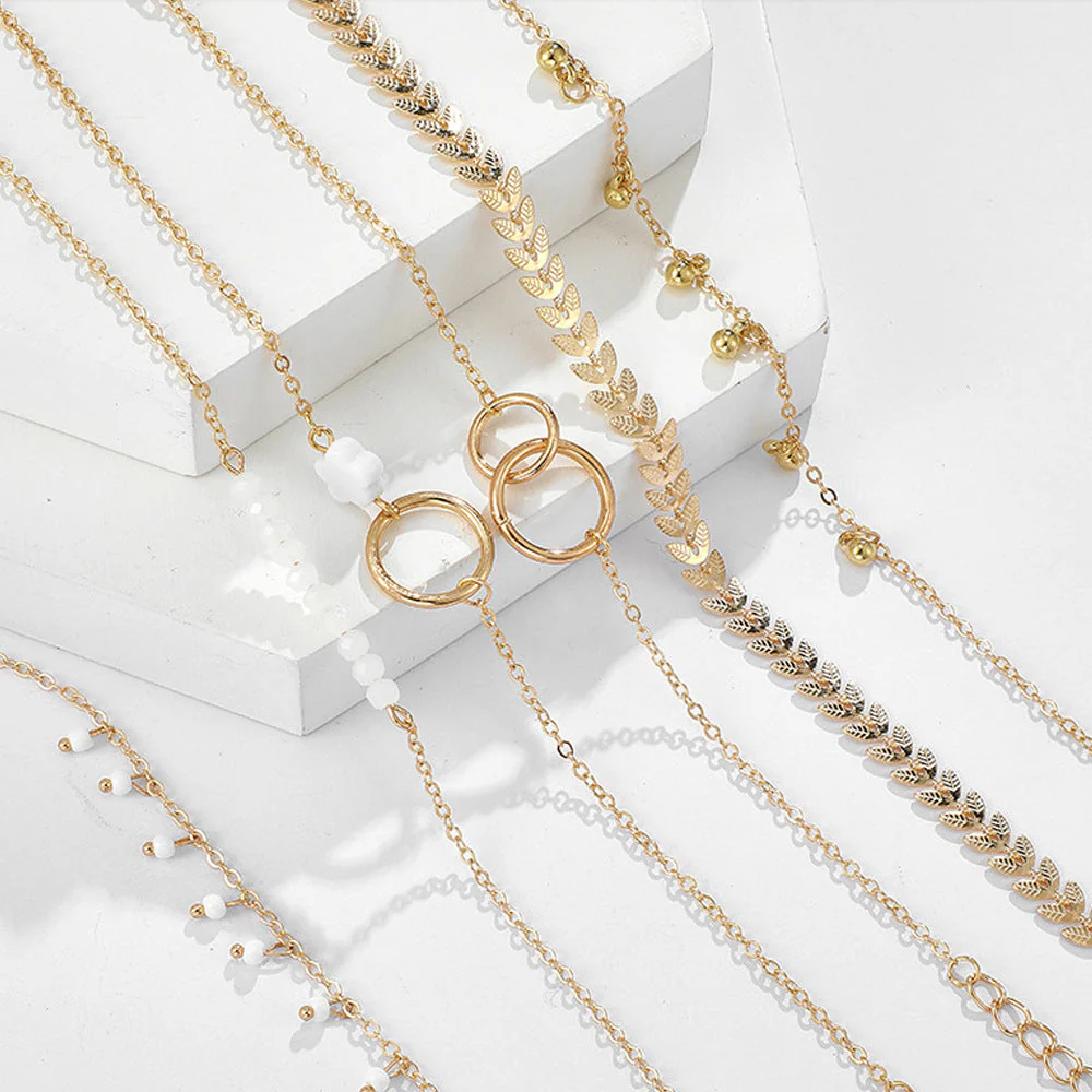 Pack Boho Armbänder in Gold - Image 3