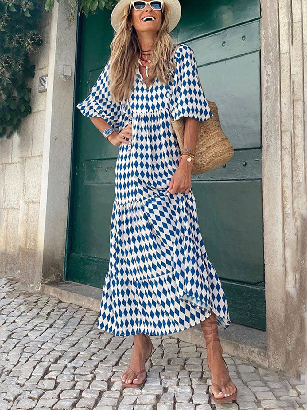 Paisley | Bohemian Breeze V-Neck Maxi Dress - Image 2