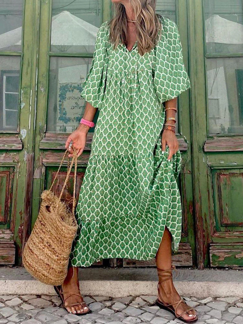 Paisley | Bohemian Breeze V-Neck Maxi Dress - Image 6