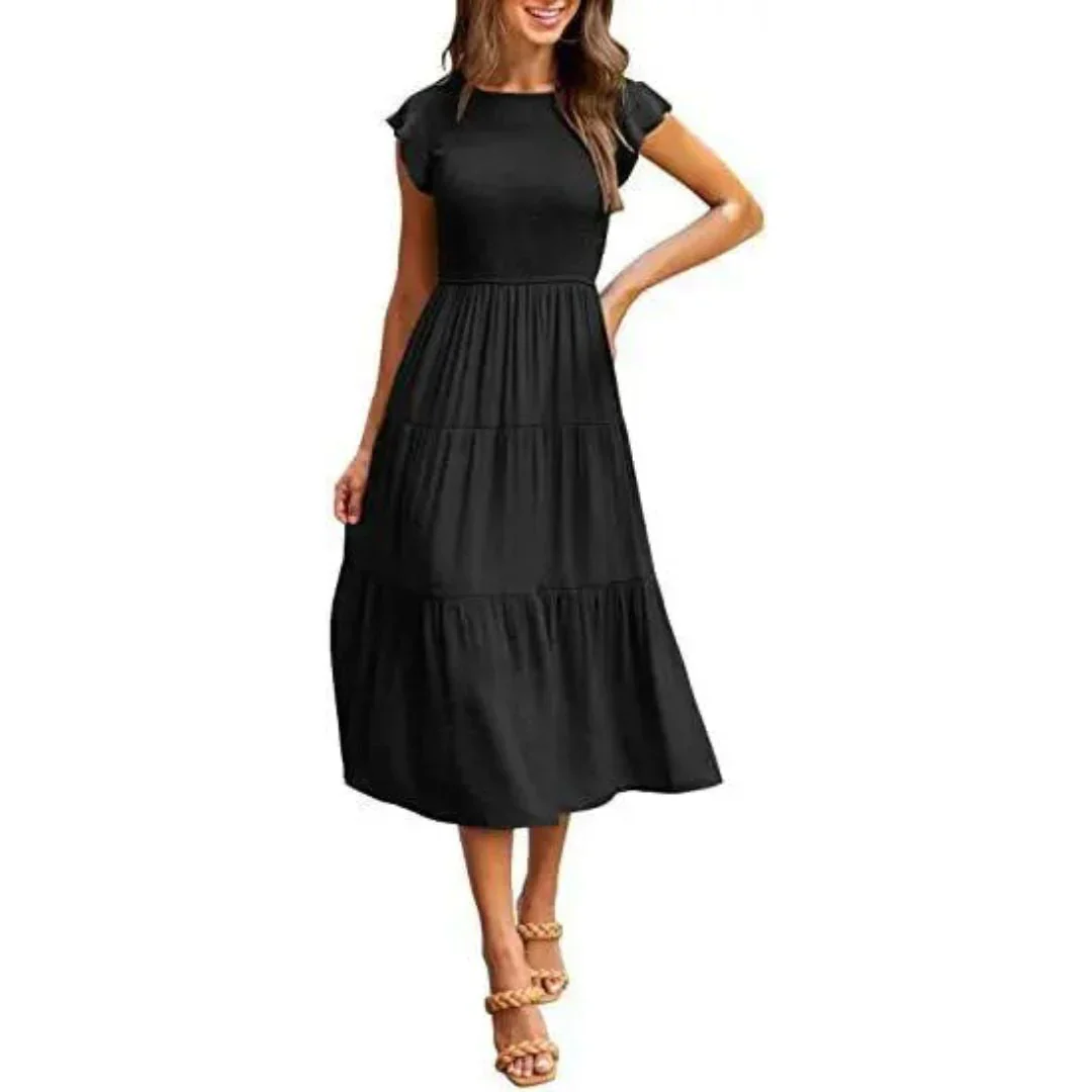 Paloma – Elegantes Midikleid aus Baumwolle mit Stufen - Image 2
