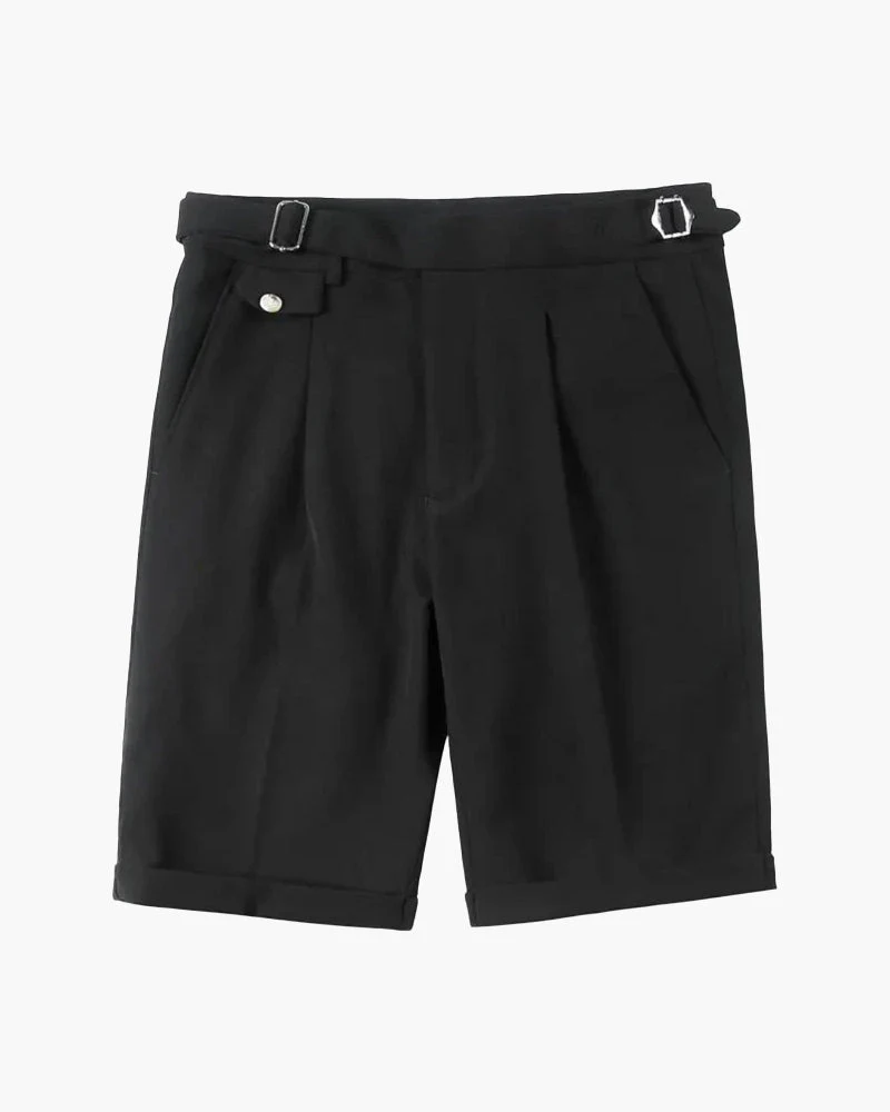 Parker | Maßgeschneiderte Plisseeshorts mit verstellbaren Seitenschnallen - Image 5
