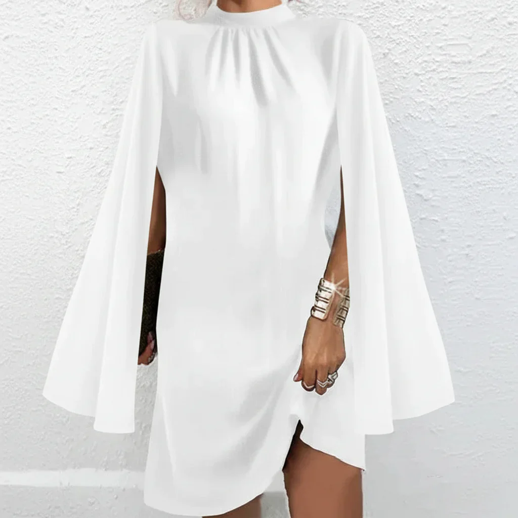 Quirina | Damen Partykleid Fledermausärmel Plissierter Ausschnitt – Party Kleid 2026 - Image 8