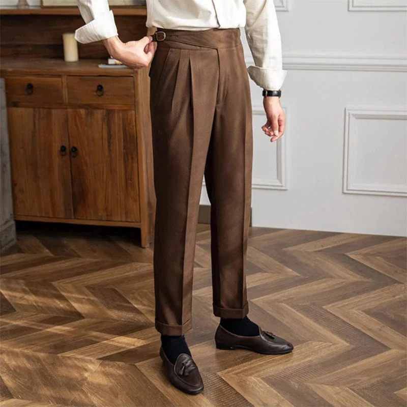 Paul – Elegante Stoffhose Mit Bundfalten