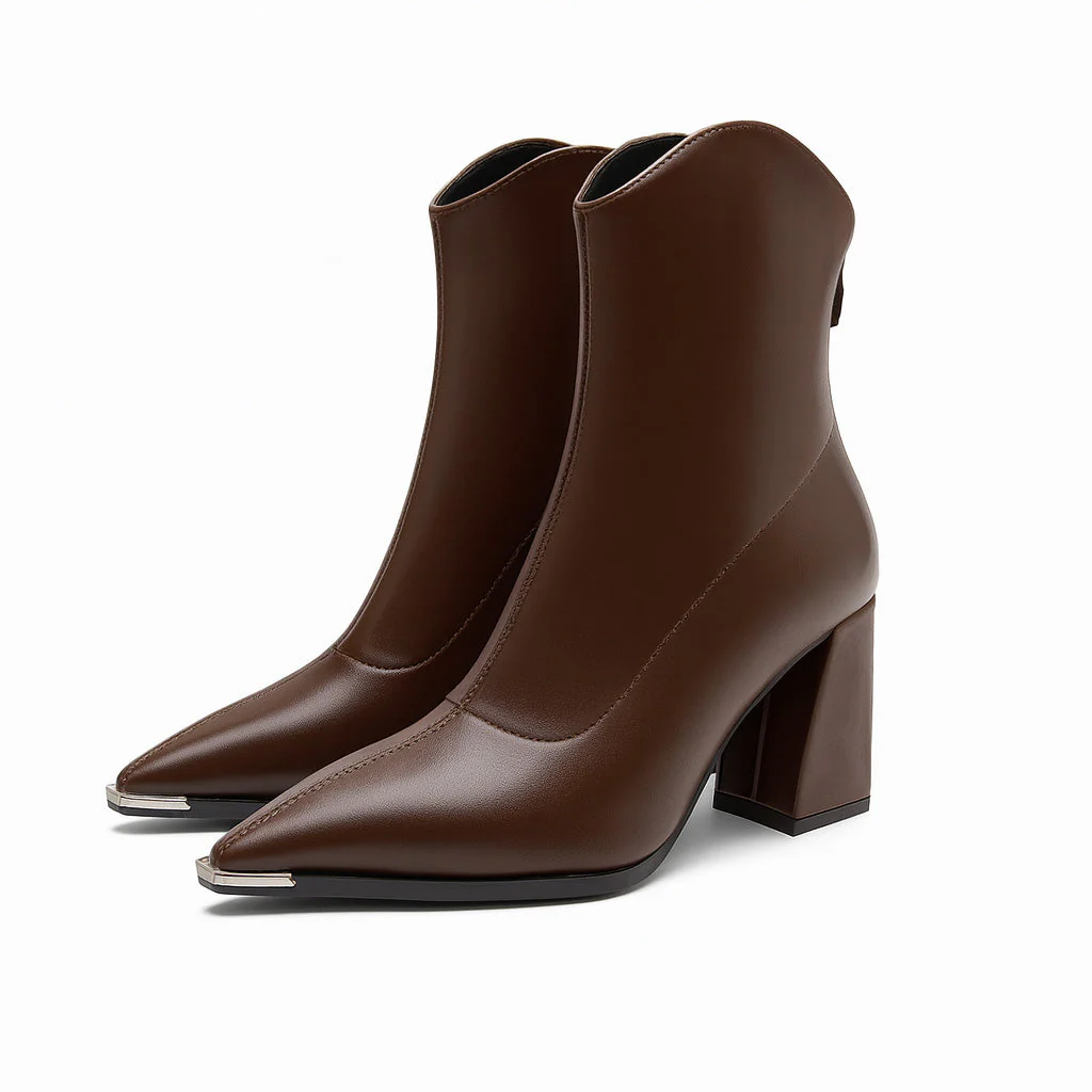 Paula – Elegante spitz zulaufende Damen Stiefeletten mit Absatz - Image 10