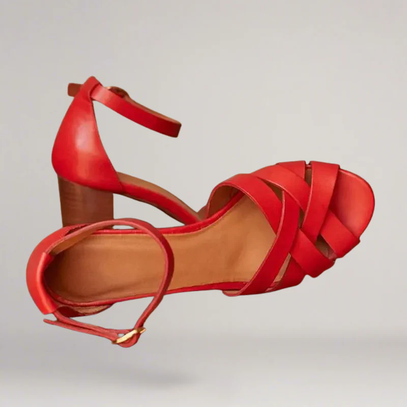 Paula® | Handgefertigte Sandalen mit Keilabsatz - Image 3