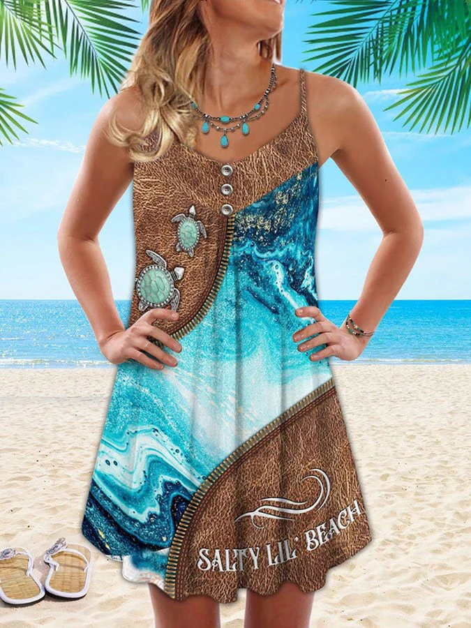 Paulette- Dames Zomer Geprinte Mini Jurk - Image 10