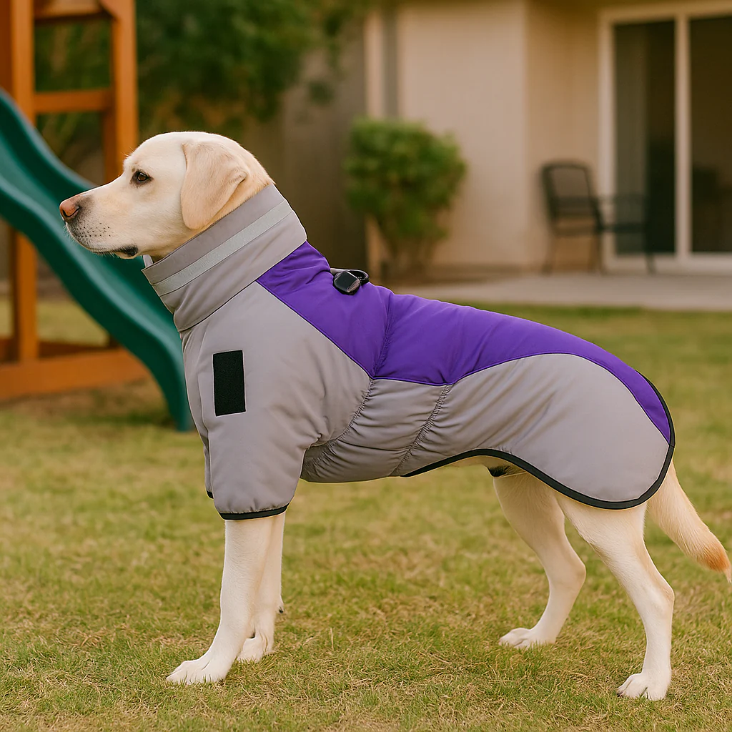 PawEase – Hundejacke mit verstellbarer Passform und integriertem Geschirr - Image 3