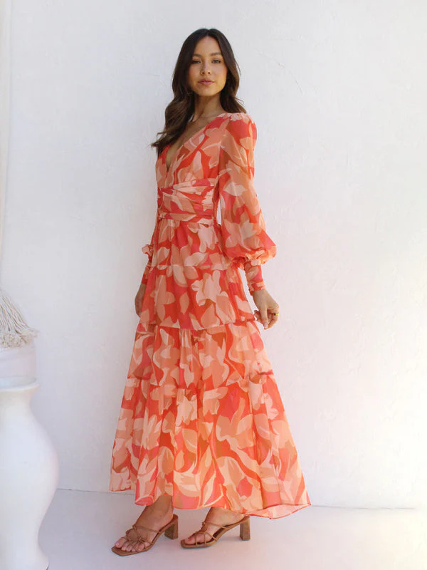 Pearl |  Strahlendes Maxikleid mit langen Ärmeln - Elegant und fließend - Image 2
