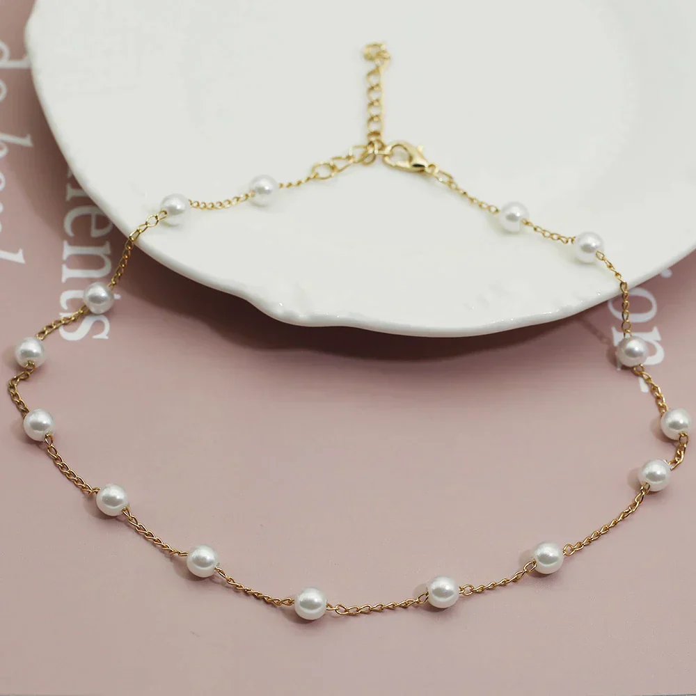 Perlenkette in Gold - Image 2