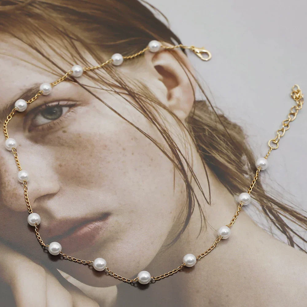Perlenkette in Gold - Image 4