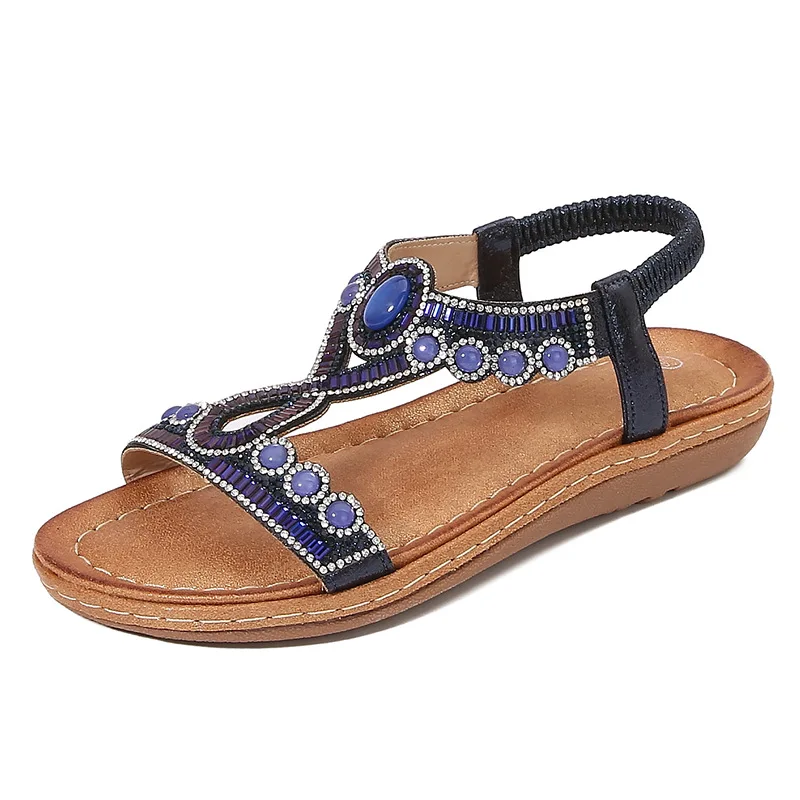 Petronella- Elegante Damen-Sandalen mit Strass und Glitzer - Image 4