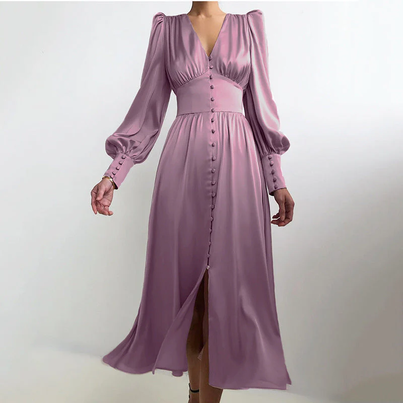 Philine - Leichtes Sommerkleid Damen Elegantes Langarmkleid - Image 3