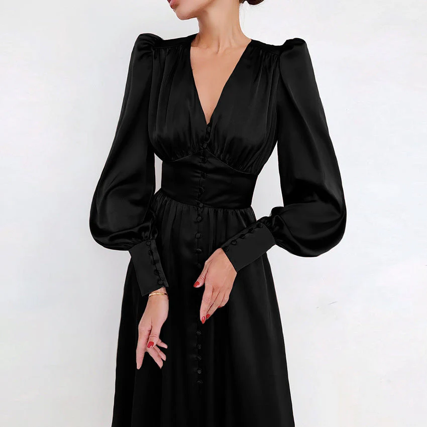 Philine - Leichtes Sommerkleid Damen Elegantes Langarmkleid - Image 5