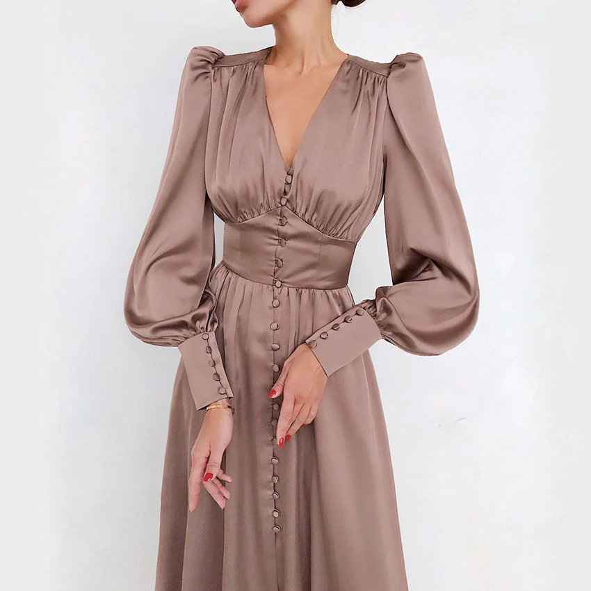 Philine - Leichtes Sommerkleid Damen Elegantes Langarmkleid - Image 6
