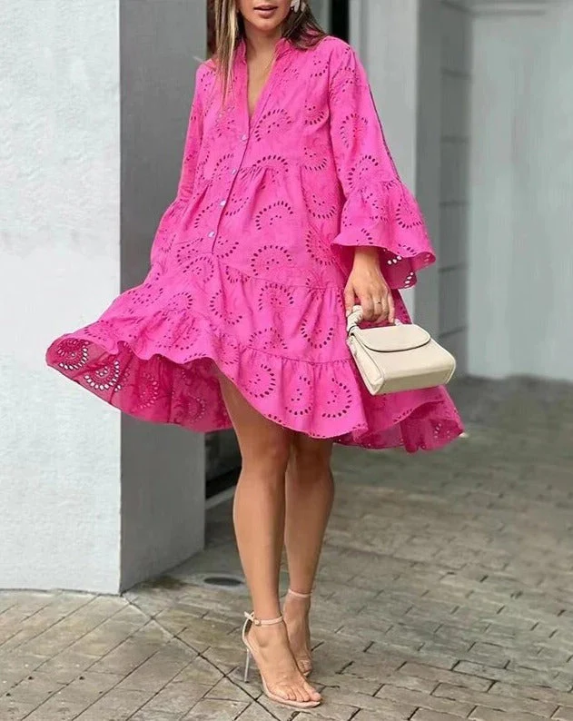 Philomée - Kleid Mit Ausgehöhlten Mustern - Image 2