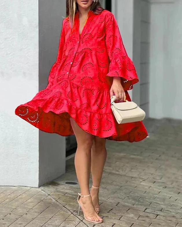 Philomée - Kleid Mit Ausgehöhlten Mustern - Image 5