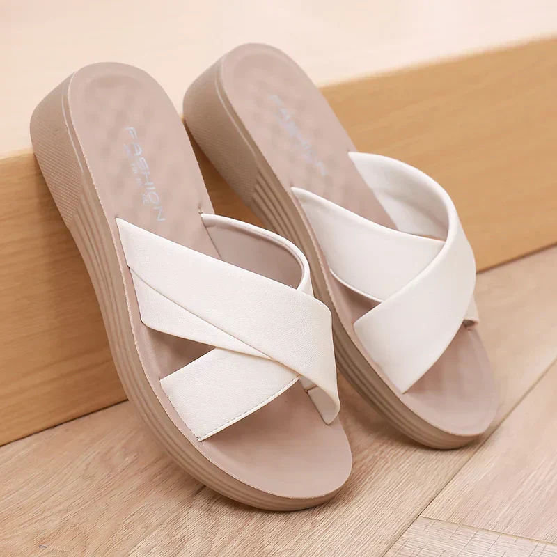 Philomena- Dames slippers met Hak van Leer - Image 3