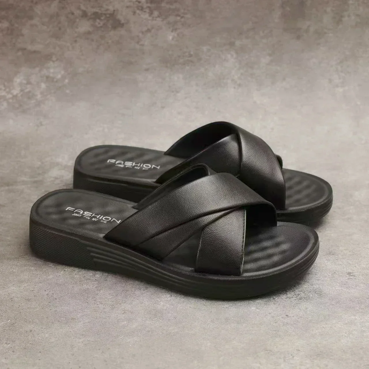 Philomena- Dames slippers met Hak van Leer - Image 6