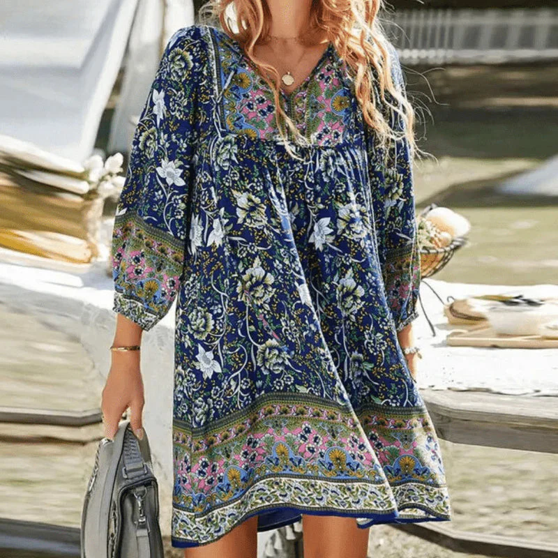 Phina – Boho-Sommerkleid mit Blumenmuster - Image 3