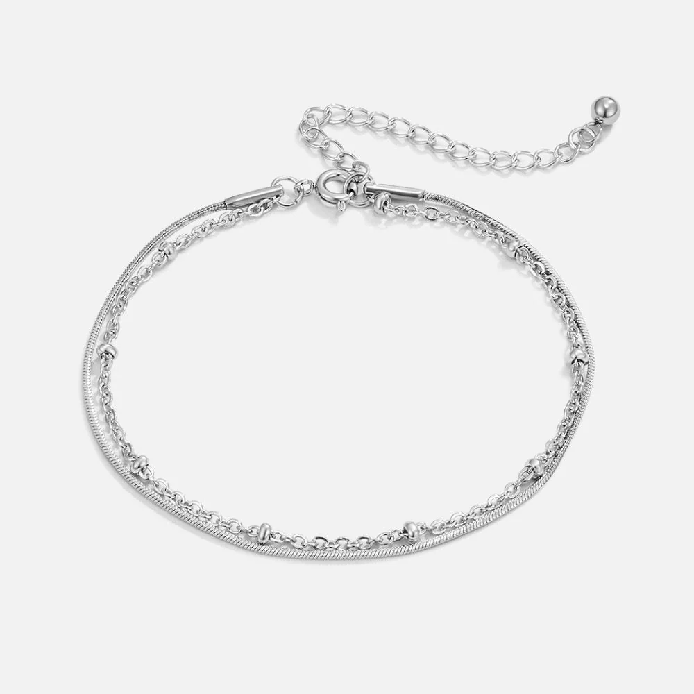 Pia Silber Schichten Armband - Image 3
