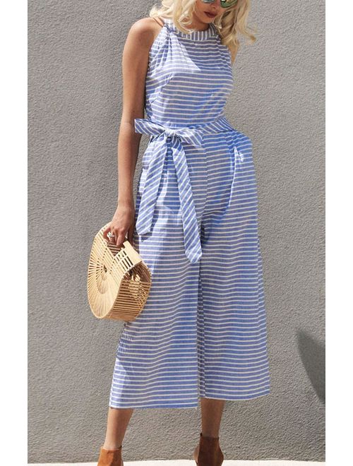 Pierina- Gestreepte dames jumpsuit - Image 2