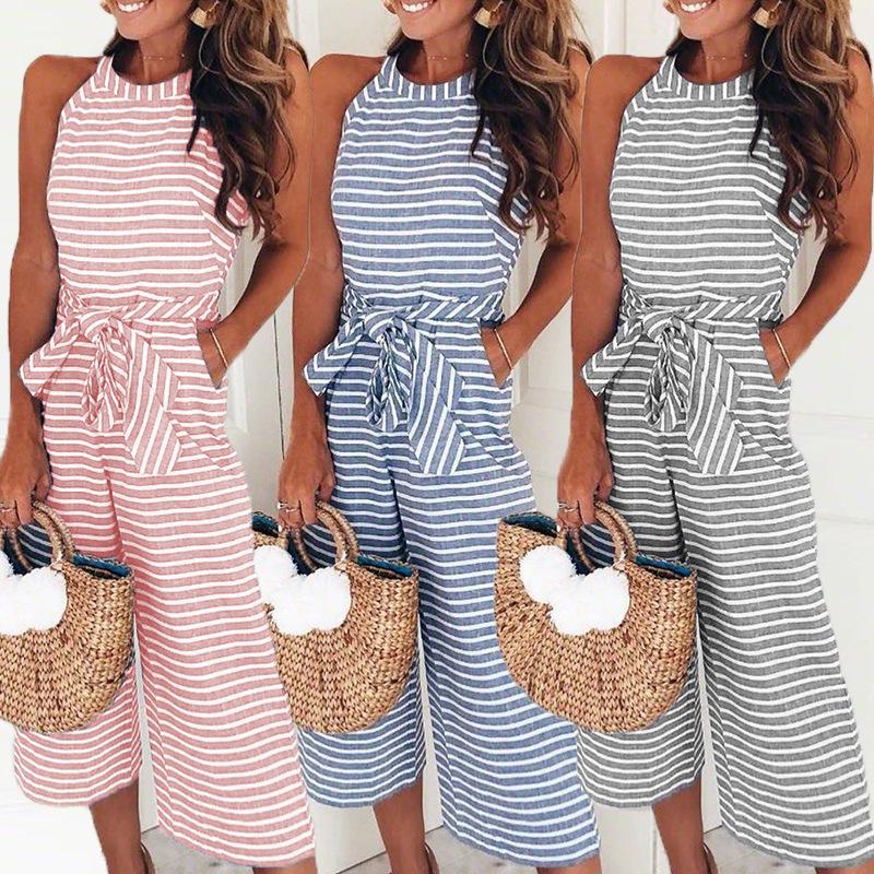Pierina- Gestreepte dames jumpsuit - Image 6
