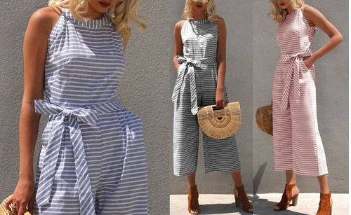 Pierina- Gestreepte dames jumpsuit - Image 7