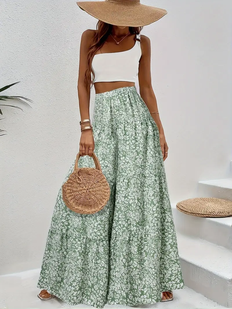 Pieta – Palazzohose mit hohem Bund und weitem Bein und Blumenmuster - Image 5