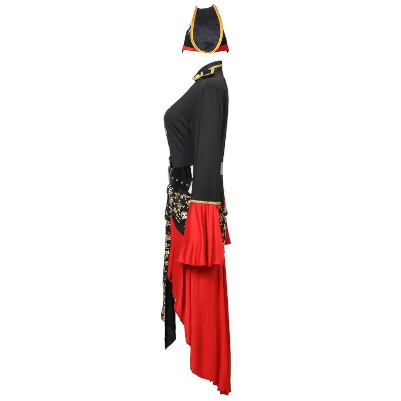 Piratenkapitän mit Hut und Schwert Halloween Kostum Kleid | Midi - Image 2