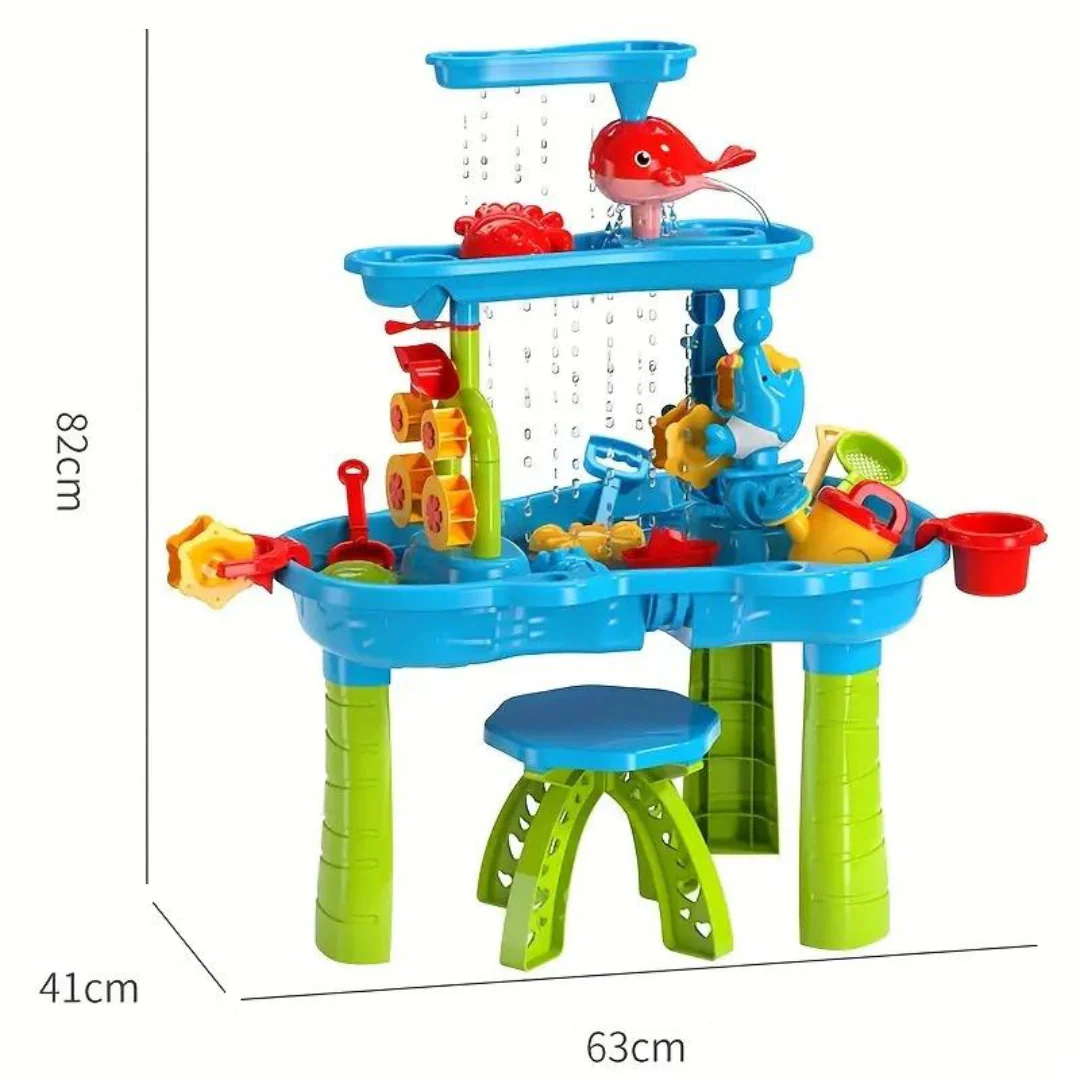 Playshore – Sand- und Wasser-Spielplatte mit 3 Schichten - Image 5