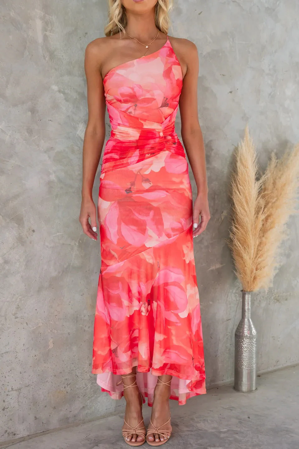 Plissierte Damen Sommerkleid Maxi Lang - Image 5