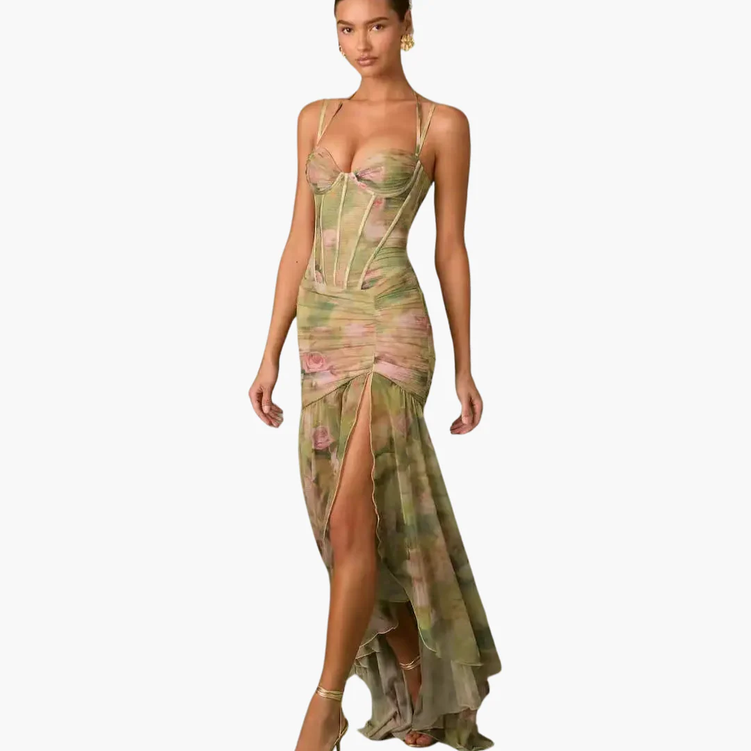 Plissiertes Wickelkleid mit Print - Damenmode für jeden Anlass - Image 3